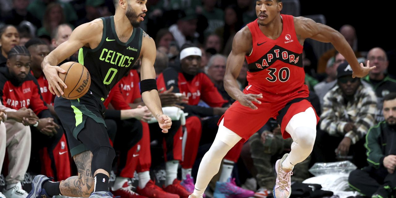 Duet Maut Brown Dan Tatum Tumbangkan Toronto Raptors
