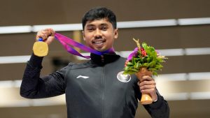 Petembak Muhammad Sejahtera Dwi Putra Raih Emas Di Kairo
