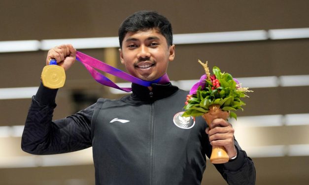 Petembak Muhammad Sejahtera Dwi Putra Raih Emas Di Kairo